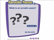 Acrostic poems....
