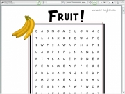 Fruit wordsearch game - To14.com - Play now