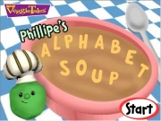 Philippes alphabet soup. Bounce Wave SplASH SlEeP BLINK JuMP DuCK! SPIN FLiP WinK SHaKE SMiLE...
