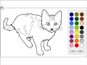 Game Cat coloring