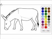 Donkey coloring. Print Help help.html...
