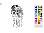 Zebra coloring. Print Help help.html...
