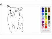 Game Pig coloring