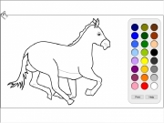 Running horse coloring. Print Help help.html...
