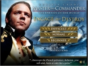 Master and commander engage and destroy. LOADING "...Intercept the French privateer, Acheron...youwill sink, burn or take her a prize" instructions beginner normal DIFFICULT INSTRUCTIONS You are Captain of HMS Surprise. have been given orders to intercept privateer Acheron. Finding in heavy fog off theGalapagos Islands, you engage battle.You control your ship with left and right arrow keys space bar. The move Surprise bar fire...
