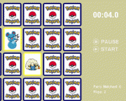 Pokemon cards game. 00:00:0 Flips: 0 START Pairs Matched: PAUSE UN-PAUSE game over You took too long to complete the - a time limit of 1 hour has been set which you exceeded. made many attempts 999 card flips completed successfully matched all 12 pairs within limit. Your time: Flip count: contacting server . .. ... high score! enter your name: send score required scores table Best times: Lowest flips: Player 00:00.0...
