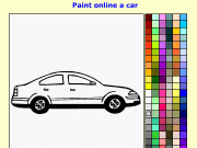 Car coloring. Paint online a car Fun4Child.com Kids paint games...
