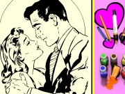 Coloring Book Kiss. current color...
