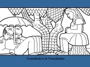 Tweedledum and Tweedledee coloring. Tweedledum & Tweedledee...
