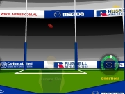 Kanga kick 2006. o.o LOADED 1. Kick a goal to progress the next position around field.2. If you miss get strike; getting 3 strikes is Game Over.Good Luck! PLAY 30mLevel 1 40mLevel 2 50mLevel 60mLevel 4 80mLevel 5 SCORE POWER LOCK DIRECTION KICK TYPE Drop Punt WIND 0 Km/H Max www.kangaroosfc.com.au Over! Congratulations! You scored total of.... TRY AGAIN...
