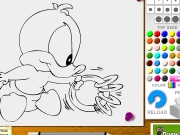 Game Tiny toons coloring - duck