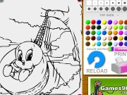 Game Tiny toons coloring - titi