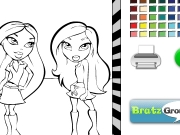 Game Bratz and friend coloring