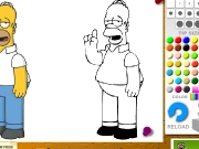 Game Homer Simpson coloring