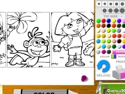 Game Dora anime coloring