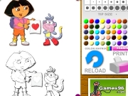 Game Dora coloring