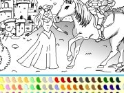 Game Princess and prince coloring