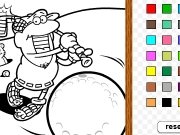 Game Golf man coloring