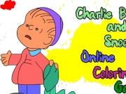 Game Charile Brown and snoopy online coloring