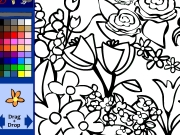 Game Flowers coloring