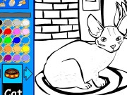 Game Cat coloring