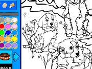 Game Mountain dogs coloring