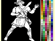 Game Warrior coloring