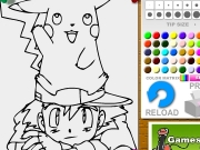 Game Pokemon and friend 2 coloring