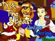 Game Beauty and the beast online coloring