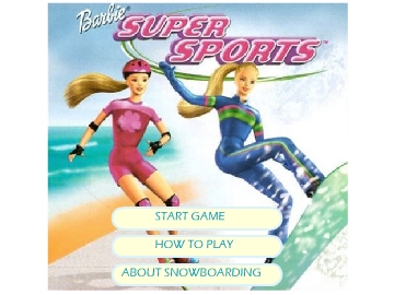 Barbie sales snowboarding game